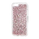 For Iphone 7 / 6s / 6 4.7インチ、oksale超薄型キラキラ透明Tpu保護スキンケースカバー ピンク LE