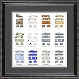 Rolls Royce自動車コレクション壁アート|年とモデルAuto Carギフト 16x16 Framed ARROY1616
