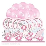 Baby Shower Essential Party Pack from Pink Umbrellephant Range (24 Guest) by Uk Baby Shower Co