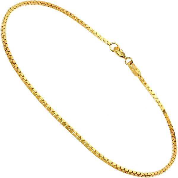 Amazon | K18 18金 16cm 喜平1mm ブレスレット アンクレット