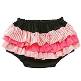 【CHIP＆CHERRY】POP　HOP　トリプルラッフルブルマー　　キャンディ　ワゴン　ブラック地　80-95cm