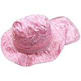 《初夏盛夏対応》 CHILD CHAMP(チャイルド チャンプ) エステルピーチお花柄日除けサファリハット M(50cm~52cm)/P NO.C-86182911