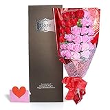 YOBANSA 造花 フレグランス ソープ フラワー プレゼント 花束 石鹸 薔薇 枯れない 花 バラ ブーケ プレゼント 結婚祝い 誕生日 母の日 父の日 定年祝い 還暦祝い 新築祝い 送別会 メッ
