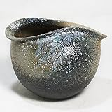 10号 青窯変変形花入信楽焼　陶器　花器　花入　花瓶