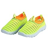 HONEY BLOSSOM ベビー & キッズ 【 カラフル メッシュ シューズ 】 可愛い カラー スリッポン 通気性 スニーカー 軽量 こども 靴 m043 limegreen 23