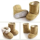 Fairy Season 子供靴 ベビームートンブーツ 靴 キッズシューズ 暖かい 男の子 女の子 (XL, ブラウン)