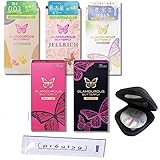 【5点セット】グラマラスバタフライ ホット モイスト ジェルリッチ モイスト0.03 メルティ コンドーム ＋オリジナルコンドームケース ＋ペペ ローション プロローグ 7ml