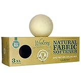 Woolzies 3 XL Wool Dryer Balls, Natural Fabric Softener for Small Loads