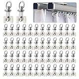 YTCYKJ カーテンランナー カーテンレール部品 50個入り 角型とC型汎用 レール内幅 16-20mm対応 レールセンターピボット幅 5.5-7.5mm対応 静音 軽量型 耐荷重 耐摩耗