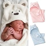 Hot Style Bear Coral Fleece Newborn Kids Baby Blanket Boy&girl Toddler Cartoon Bear Sleeping Bag Aut