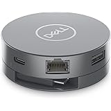 Dell DA305 モバイルアダプター ドッキングステーション 2xUSB3.1/HDMI/VGA/DisplayPort/USB-C/イーサネットパッシブグレー
