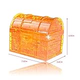 yjydada 3dクリスタルパズルTreasure ChestモデルDIYガジェットブロックBuilding Toyギフト TZZ80113666_QJY