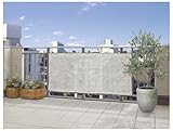 タカショー 日よけスクリーン バルコニー シルバー 約180×80cm