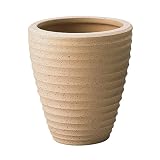 アドミナ 植木鉢 穴あき 39.5cm ライトブラウン【パーフェクトポット PF-2】 陶器 信楽焼き おしゃれ