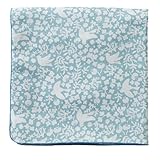 Rieko Oka(岡 理恵子) おくるみ 小鳥 ブルー 日本製