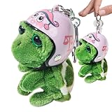カメのぬいぐるみキーホルダー、カメのぬいぐるみキーホルダー - アニマルキーホルダーバッグチャーム | 車の飾りかわいいキーホルダー、帽子付きカメぬいぐるみぬいぐるみキーチェーン、キーチェーンアクセサリー