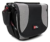 DURAGADGET Portable Camera Case With Padded Interior, Multiple Zip Pockets And Adjustable Shoulder S
