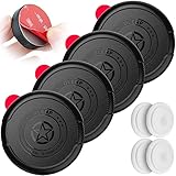 DLENP 4パック エアタグホルダーケース 粘着ステッカー付き IPX8防水 貼り付け式隠しエアタグ保護カバー 財布、荷物、ノートパソコン、車、バイク、リモコンドローン用