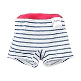 (チャックル) chuckle ボーダー水遊び用おむつパンツ【トランクス】 ブルー 100cm M4515-100-31