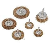 6pc Wire Wheel Brush Cup & End Set Kit Battery Power Drill 6mm Shank Tools