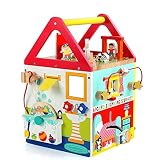 ベビークラシックおもちゃの子供木製のローラーコータービーズ早期学習教育玩具 - 迷路おもちゃビーズ