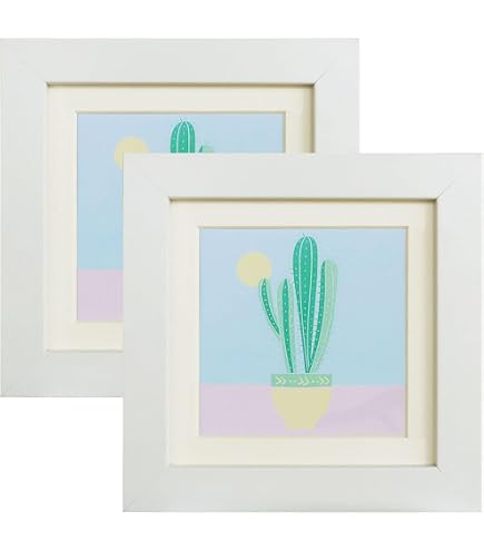 4×4" Photo Fraes Black DF Square Picture Fraes For Photos 2.7 X 2.7