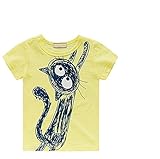 子供服 夏 半袖 Tシャツ キッズ 男の子 女の子 丸い襟 おしゃれ カジュアル ファッション 可愛い ねこ 動物 プリント 3色