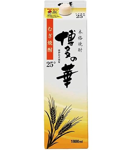 Amazon.co.jp: 乙 博多の華 麦25°パック／福徳長 1.8L × 6本 : 食品