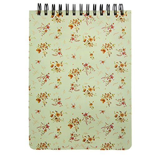 メモ帳 リング ノート 縦型 B5サイズ 分厚い 筆記帳 かわいい 花柄 ダブルワイヤー 130枚 使いやすい 文房具 学生 レディース オフィス用品 おしゃれ ブークマック付き 文具百貨