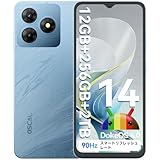 OSCAL Flat2 Android14 スマートフォン 12GB+256GB+2TB 拡張 6.56インチ 90Hzリフレッシュレート