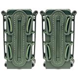 MILQUEST マガジンポーチ マグポーチ 『ガスハンドガン MP5 MP7対応』 MOLLE ベルト 両方対応 ハンドガン用 サバゲー ソフトシェル スコーピオンタイプ (オリーブドラブ2個セット)