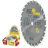 IVY Classic 36203 Ripcross 7-1/4-Inch 24 Tooth Thin Kerf Carbide Circular Saw Blade with 5/8-Inch Di