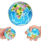 Stress ReliefワールドマップFoam PalmボールボールAtlas Globe Planet Earthボールd30 60mm Mel Bee