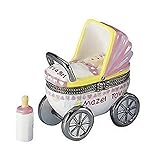 Baby Girl Hinged Box Carriage with Baby Bottle Treasure [並行輸入品]