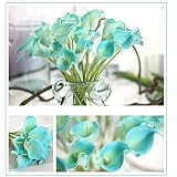 Linyuan 安定した品質 30x Real Touch Fake Latex Artificial Calla Lily Flower Arrangement Decor