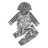 Tovadoo 子供服 ベビー服 女の子 トップス+ズボン パーカー 秋冬 長袖 花と鳥 可愛い 保育園 部屋着 プレゼント