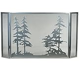 Meydaティファニー133721 50 " W x 28 " H Tall Pines Folding暖炉画面、 50" Width x 28" Height 133721