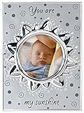 Malden International Designs Baby Memories You are my Sunshine Two Tone Silver Picture Frame, 4x4, S