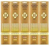 Gonesh お香スティック エクストラリッチコレクション - Gardenia 5パック (合計100本)