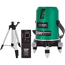スコープ 単三電池6本使用 セミオートフルオート切り替え機能付き SOZOKI 5ライン ダイレクトグリーンレーザー墨出し器 SL-35GD