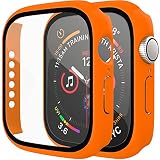 アップルウォッチ カバー Apple watch ケース 41ｍｍ シリーズ 7 8 保護ケース オレンジ or-41
