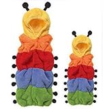 ［キロフライ］kiloflyベビーレインボーキャタピラーウェアラブル毛布、6-18ヶ月、S