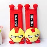 子供用 アイアンマンぬいぐるみシートベルトカバーショルダーパッドクッション