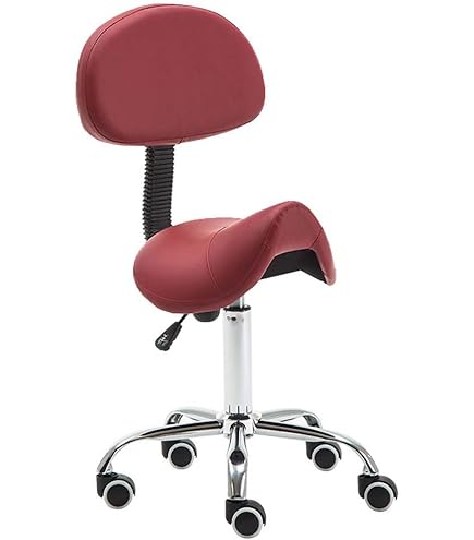 レザー製　サドルスツール Amazon.co.jp: 車輪付きローリングサドルスツール サドル