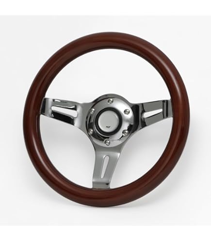 Amazon | 290mm 小径ステアリングホイール ウッド 29パイ 29Φ 旧車