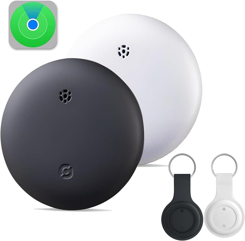 エアタグ airtag(2個セット)紛失防止タグ スマートタグ【2025最新 MFI認証品 Find Myタグ 安定保証&全球GPS測位&超強信号】忘れ物防止 gpsタグ airタグ スマートトラッカー 財布 超薄 超軽量 小型GPS発信機 追跡タグ (Apple「探す」対応 )IOS専用 超長持ち 子供/高齢者/ペット見守り 鍵/車両追跡 キーホルダー付きソフトシリコンカバー
