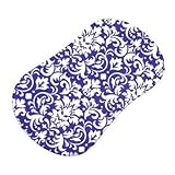 SheetWorld Fitted Bassinet Sheet (Fits Halo Bassinet Swivel Sleeper) - Purple Damask - Made In USA b