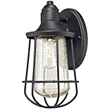 Westinghouse 6202900 Elias 1 Light Industrial Outdoor Wall Lantern, Textured Black [並行輸入品]