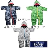【SiShuNon/ファーム】シャーク中綿ジャンプスーツ アウター サメ 中綿 ジャンプスーツ 70 8 グリーン