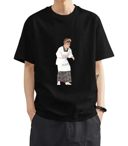 Amazon.co.jp: 志村けんの大爆笑展 バカ殿Tシャツブラック L